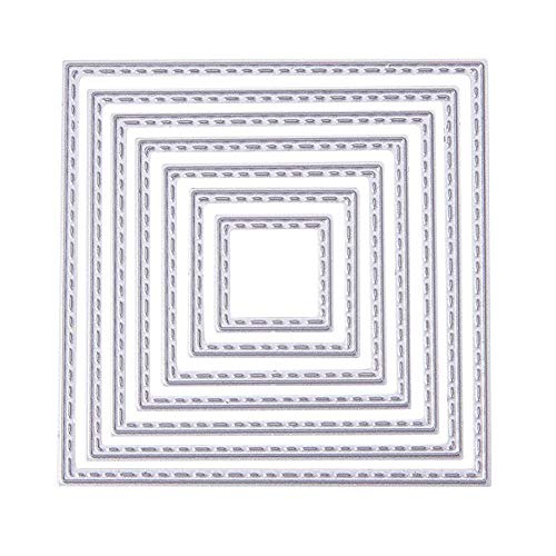 Cutting Dies Handmade DIY Paper Cards Album Decoration Stencils Template Embossing for Card Scrapbooking Craft (Square-Self) - style: Square