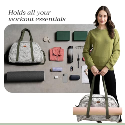 Maison d' Hermine Yoga Mat Duffle Bag Gym Tote Yoga Mat Carry Bag - color: Savana Jouy, style: Yoga Mat Duffle Bag