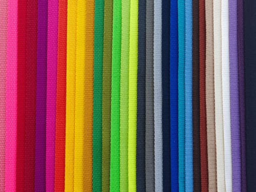1 Inch Cotton Webbing 10 Yards Cotton Strap for Tote Canvas Bags Crafts Sewing (2017 Moss Green) - color: 2017 Moss Green