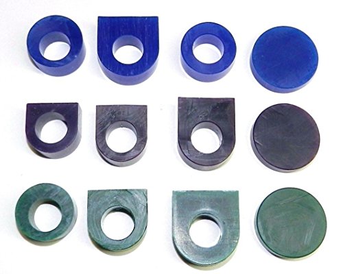 JTS Carving Wax Ring Tube Assortment - Jewelry Earring Modeling Wax 12 Pcs Pre-Cut Tubes & Blanks - 3 Grades