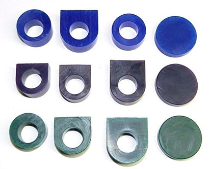 JTS Carving Wax Ring Tube Assortment - Jewelry Earring Modeling Wax 12 Pcs Pre-Cut Tubes & Blanks - 3 Grades
