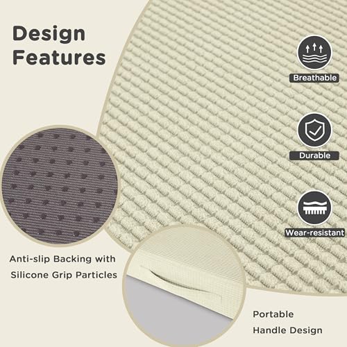 AddGrace High Density Recliner Cushion for Elderly 20x20in Beige - color: Beige