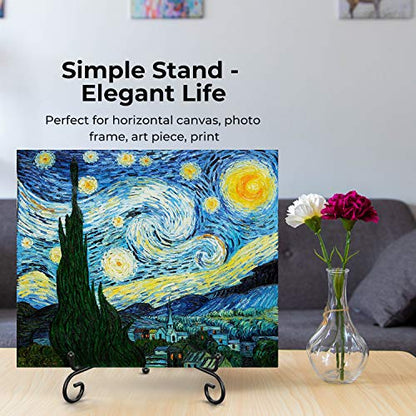 TR-LIFE Plate Stands for Display - 10 Inch Plate Holder Display Stand + Metal Easel Stand for Picture Frame, Decorative Plates, Book, Photo, Collectibles (2 Pack) - size: 10 Inch(2pcs)