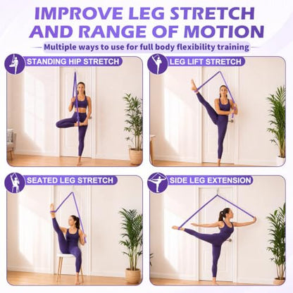 Stretching Strap with Door Anchor for Flexibility & Physical Therapy