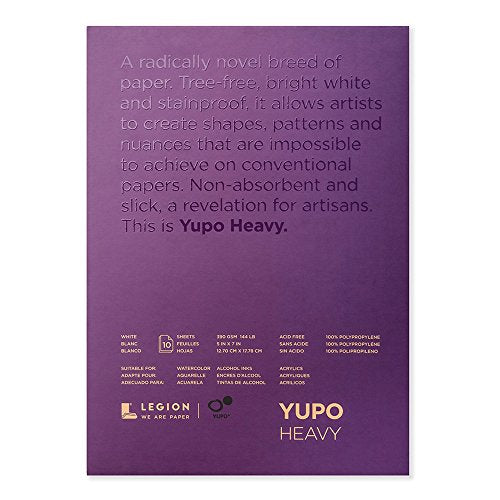 Yupo Paper Painting and Drawing, Multi 5-x-7-Inch