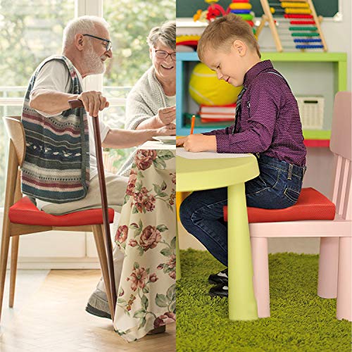 Yes4All Exercise Balance Pad, Non-Slip Foam Kneeling Pad - color: Red - L - (15,5" x 13" x 2"), size: Large