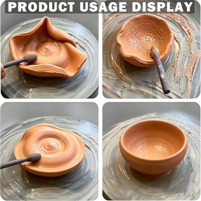 Texture Tool Sets for Clay Art - 9/23pcs Oval Clay Modeling Pattern Rollers Kit with Ergonomic Handles, Small Clay Texture Rollers for Polymer Clay, Pottery (9pcs Single Head) - color: 9pcs Single Head