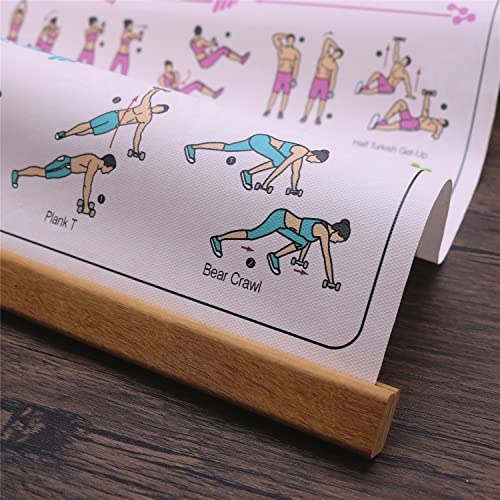 Gym Poster Decorative Painting Print on Canvas Living Room Posters Bedroom Wall Art 40x60cm with Frame - color: Dumbbell Poster