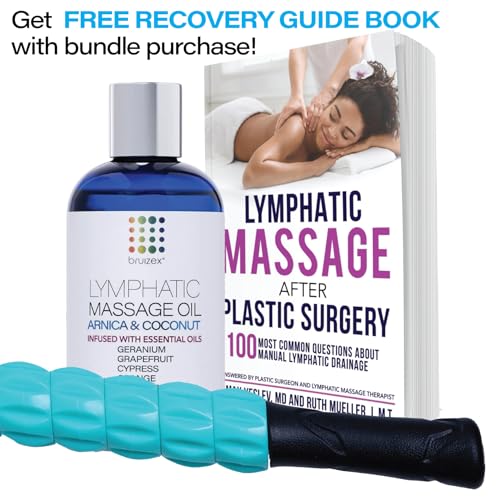 Muscle Roller Lymphatic Drainage Massage Roller Stick - for Myofascial Pain Relief | Post Liposuction & Fibrosis Treatment, Surgery Recovery| Lipo,Tummy Tuck & BBL,Compression Garment, Faja Compatible