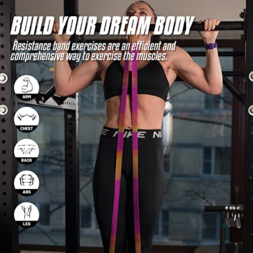 Lecardio Resistance Bands for Working Out, Rubber Pull Up Assistance Bands, Exercise Bands, Workout Bands, Resistance Bands for Legs, Physical Therapy, Muscle Training, Men and Women