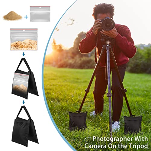 Nuogo Photography Sandbags Heavy Duty Weight Bags - color: Black