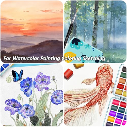 Caliart 176PCS Art Supplies Sketching Kit 100 Colors Watercolor Paint Set