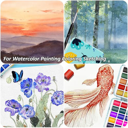 Caliart 176PCS Art Supplies Sketching Kit 100 Colors Watercolor Paint Set
