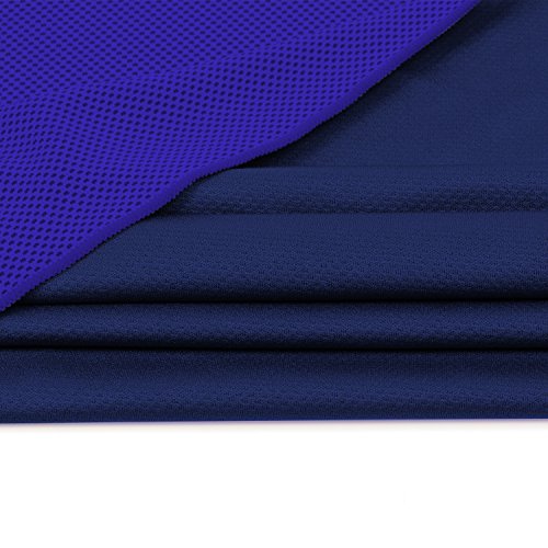 Cooling Towel (Pack of 20, 40"x12") with Pouches for Sports - color: 20darkblue