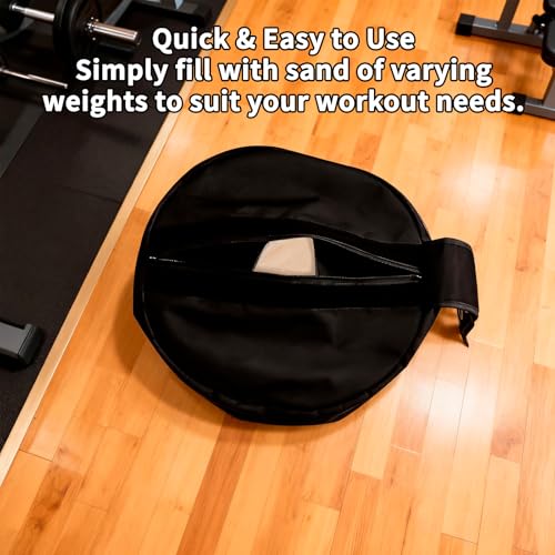 Adjustable Sandbag for Weight Training：100 LB Heavy Duty Sand Bags for Fitness & Workout, Gym & Home Exercise Equipment for Men or Women (Sand Not Included)