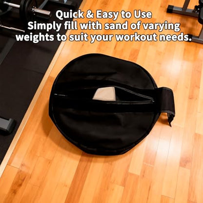 Adjustable Sandbag for Weight Training：100 LB Heavy Duty Sand Bags for Fitness & Workout, Gym & Home Exercise Equipment for Men or Women (Sand Not Included)