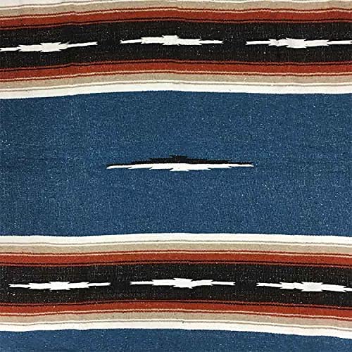 Open Road Goods Mexican Diamond Blanket - XL Heavyweight Yoga Blanket – Handmade in Mexico - Thick Boho Serape Saltillo Style Throw for Beach, Picnic, Home, Camping and More! (Harvest Moon) - color: Harvest Moon