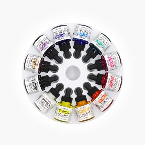 Dr. Ph. Martin's Hydrus Fine Art Watercolor (Set 1) Watercolor Set, 1.0 oz, Set 1 Colors, 1 Set of 12 Bottles