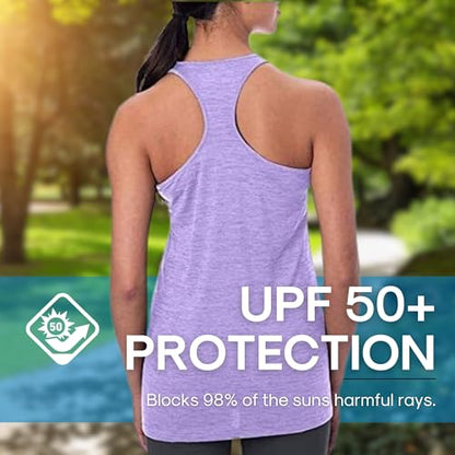 Arctic Cool Women's Tank Instant Cooling Moisture Wicking Performance UPF 50+ Tank Top - color: Lavender Twist, size: 3X-Large