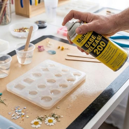 Mann Ease Release 200, 14 Fluid Ounce Aerosol Can – Professional Mold Release Agent for Composite, Rubber & Plastic Molding