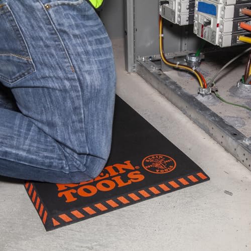 Klein Tools 60136 Kneeling Pads, Adult Men's Large Soft Thick Closed Cell Soft Foam Professional Tradesman Pro Pads with Handle - size: Large