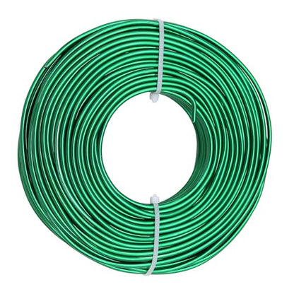 12 Gauge Aluminum Craft Wire, 100 Feet 2mm Bendable Metal Wire for Jewelry Making, Sculpting and Floral Design, Soft Armature Wire for DIY Crafts (Green) - size: 12 Gauge(2mm), style: Green