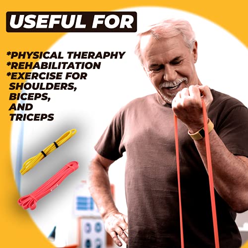 Draper's Strength Heavy Duty Resistance Stretch Loop Bands for Powerlifting Workout Exercise and Assisted Pull Ups - color: #11 4 Band Set Red-Green