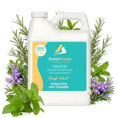 SwaytAway Fitness Mat Cleaner Concentrate Fresh Mint, 32oz Makes 4 Gallons - size: 32 Fl Oz (Pack of 1)