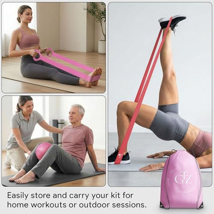 Pilates Equipment, Pilates Reformer, Home Pilates Kit - color: Pink