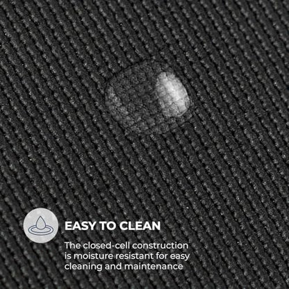 Mount Adams Vista Yoga Mat, 72"x24"x6mm Thick - color: Black - 24 Inches