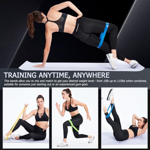 10-Piece Latex-Free Resistance Bands Set with Long and Loop Bands