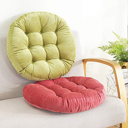 Tiita 22 Inch Floor Cushion - Round Outdoor Chair Cushion Pad - color: (Round)|blue