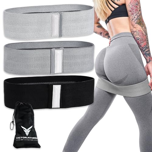 Premium Quality Non Slip Fabric Resistance Bands Gym Home Workout Exercise Stretching Yoga Pilates Loop Bands