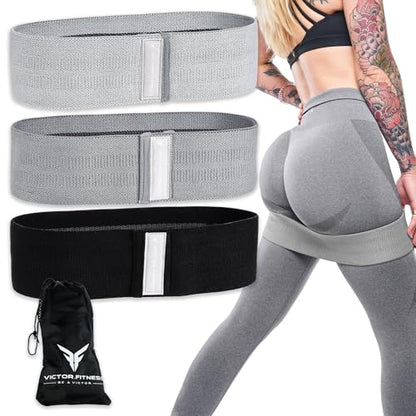 Premium Quality Non Slip Fabric Resistance Bands Gym Home Workout Exercise Stretching Yoga Pilates Loop Bands
