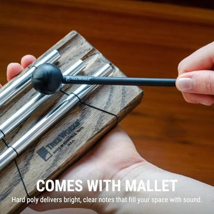 TreeWorks Chimes Energy Chime, 3 Notes –– MADE IN U.S.A. –– For Meditation, Classrooms, Sound Healing or Yoga, Includes Mallet - size: Three Notes