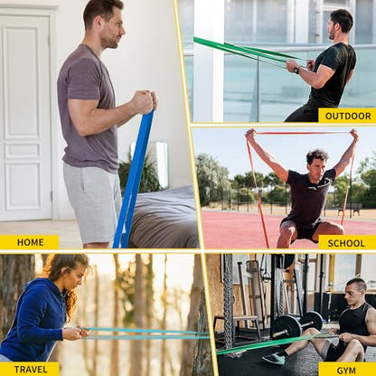Pull Up Bands, Resistance Bands, Pull Up Assistance Band Exercise Bands for Men & Women Working Out, Body Stretching, Physical Therapy, Muscle Training - color: Blue