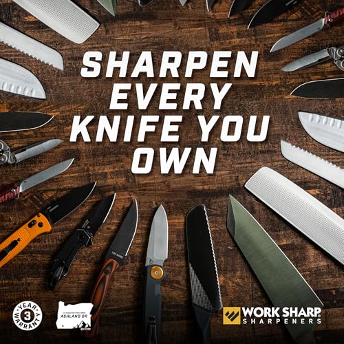 Work Sharp Precision Adjust Elite & Guided Field Knife Sharpener Kit - Professional Sharpening System for Kitchen, Pocket & Outdoor Knives - Complete 2-Piece Bundle Set - style: PAJ-E + GFS