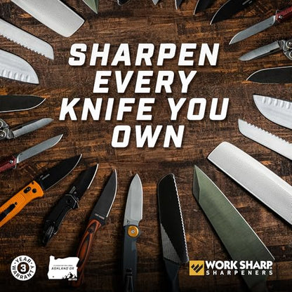 Work Sharp Pro Precision Adjust Elite & Guided Field Knife Sharpener Kit - Professional Sharpening System for Kitchen, Pocket & Outdoor Knives - Complete 2-Piece Bundle Set - style: Pro PA + GFS