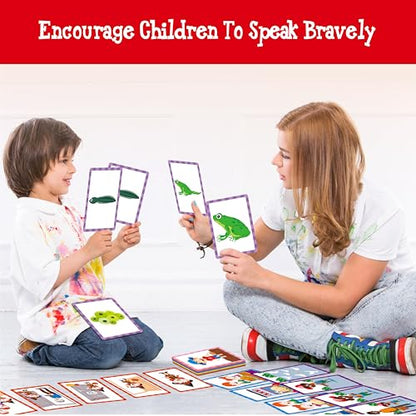 5-Scene Sequencing Cards, 80 Sequence Card Game for Preschool, Kids Learning Order and Logic, Speech Therapy Materials for Autism, Early Learning Activity-Storytelling, Social Skills,Sentence Building - style: 5-Scene
