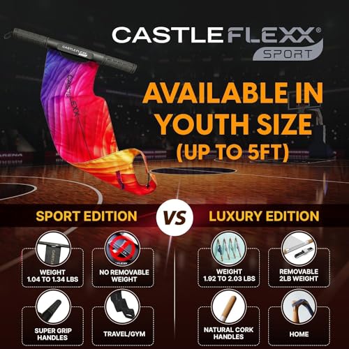 CastleFlexx Mobility and Full Body Strengthening Device - color: Black, size: Standard 5'0 - 5'8