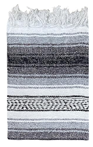 Mexican Handmade Falsa Blanket - Yoga Blanket - Outdoor Picnic Blanket, Camping Blanket, Bedding Blanket, Home Decor Blanket 79x51 inches - Pack of 1 - color: Sonora