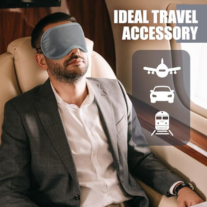 Tarpop 200 Pcs Eye Masks Adjustable Sleeping Mask, Gray - color: Gray