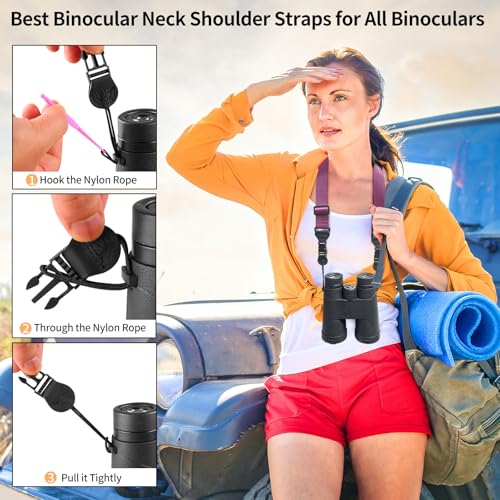 FIEIL Universal Shoulder Strap, Sandwich Mesh Padded Neck Lanyard, Replacement Comfortable Bag Strap for Camera, Cellphone Tablet,iPad, Laptop, Luggage Bag, Binocular(Dark Purple) - color: Dark Purple