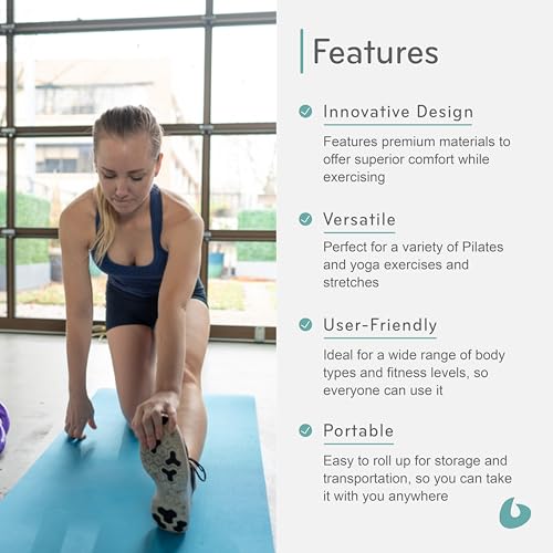 Aeromat Pilates and Yoga Mat, Blue, Balanced Body Extra-Thick Floor Mat - color: Blue