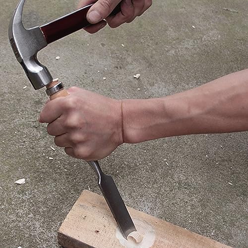 4PCS Semi-Circular Woodworking Chisel Set - Chrome Vanadium Steel Carpenter Wood Carving DIY Gouge Chisels for Beginners & Hobbyists