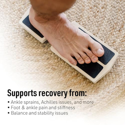 SIDEKICK AxisBoard Rehab & Training System | Balance Board & Physical Therapy Manual for Foot and Ankle Rehab | Recover from Sprains, Plantar Fasciitis, Achilles Pain