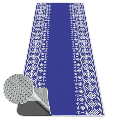 Yoga Towel,Absorbent Yoga Mat Towel for Hot Yoga Non Slip,Stylish Prints,Ideal for Workouts,Hot Yoga,Bikram,Pilates Equipment,72 x 27 in,Rhombus Geometry - color: Rhombus Geometry