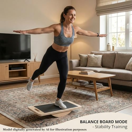 Slant Board for Calf Stretching, Calf Stretch and Mobility Board, Portable Adjustable Wooden Slant Board for Squats Exercise Balance Training and Physical Therapy