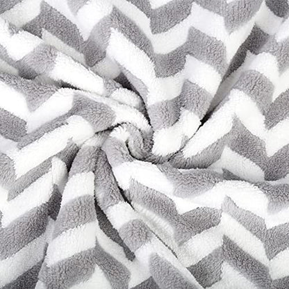 JML Microfiber Bath Towels, Chevron Grey, 30" x 60", 2 Pack - color: Chevron Grey, size: 2 Pack (30 in x 60 in)