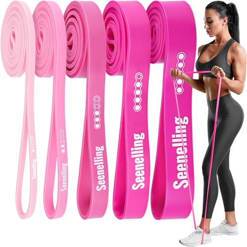 Seenelling 5 Level Resistance Bands - color: Rose Pink